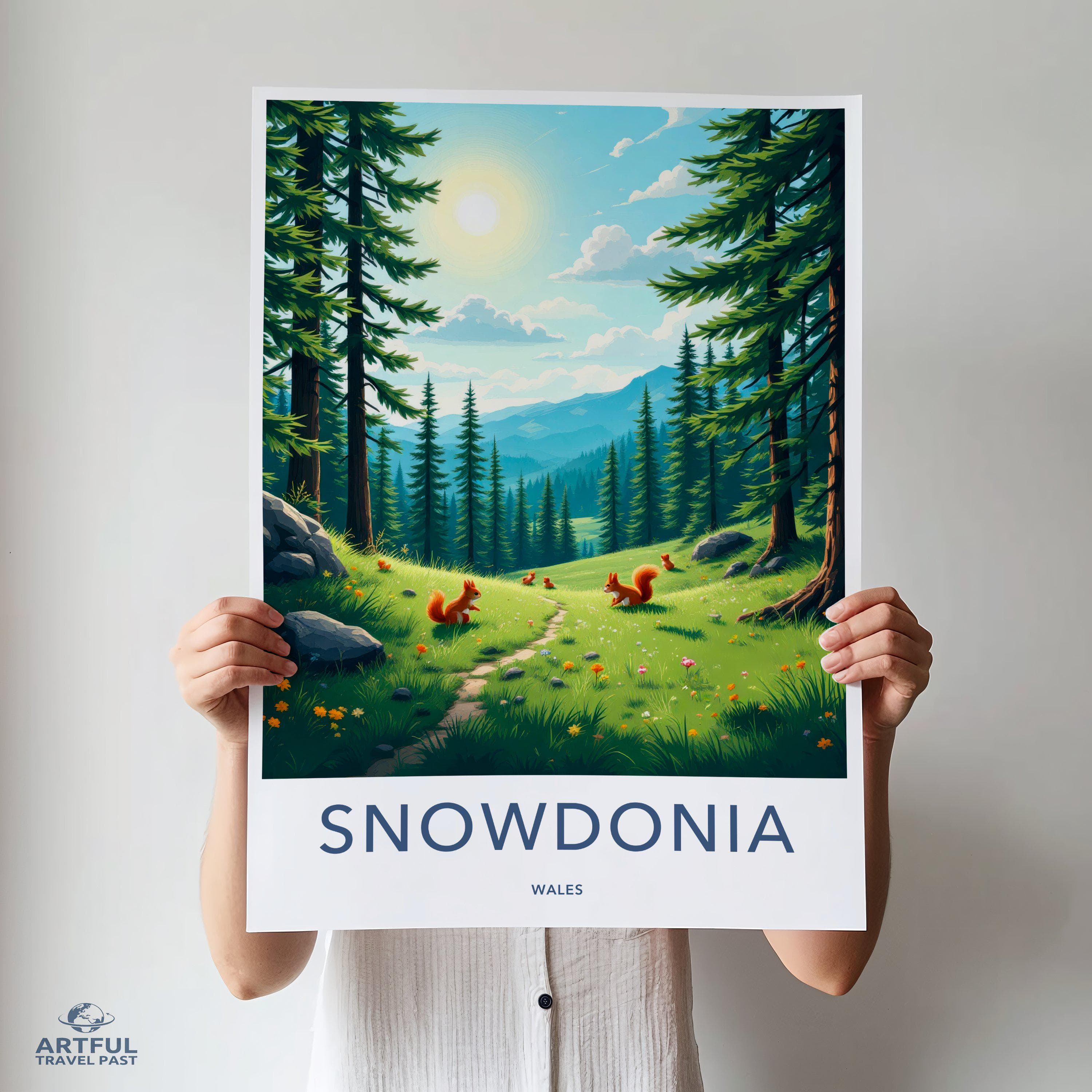 Snowdonia Poster - Wales Wall Art