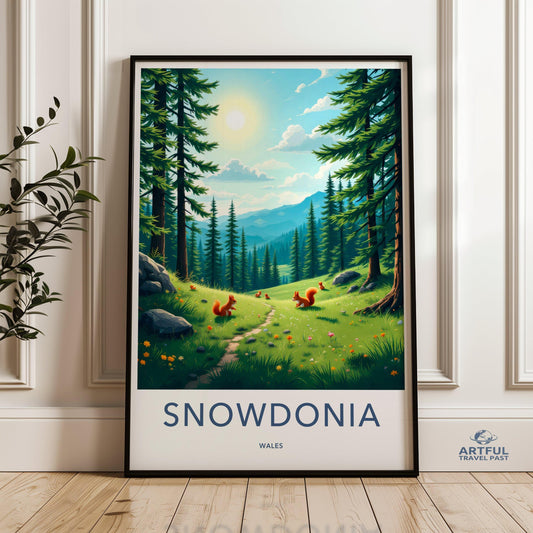 Snowdonia Poster - Wales Wall Art