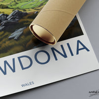 Snowdonia Poster | Wales Wall Art | UK Decor