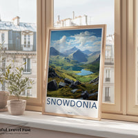 Snowdonia Poster | Wales Wall Art | UK Decor