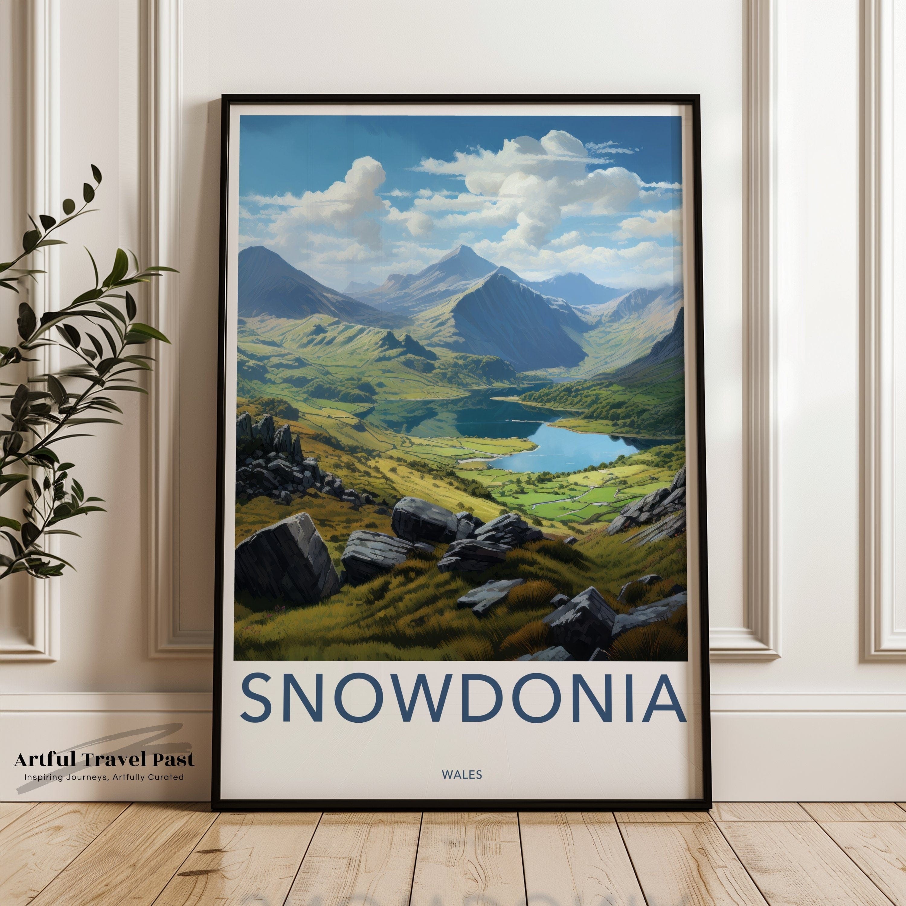 Snowdonia Poster | Wales Wall Art | UK Decor