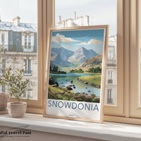 Snowdonia Poster | Wales Wall Art | UK Decor