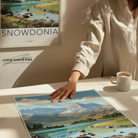 Snowdonia Poster | Wales Wall Art | UK Decor