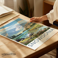 Snowdonia Poster | Wales Wall Art | UK Decor