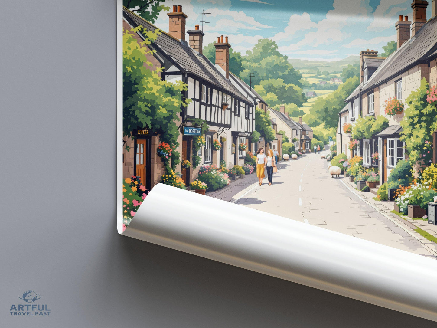 Snowshill Poster | England Wall Art | UK Decor