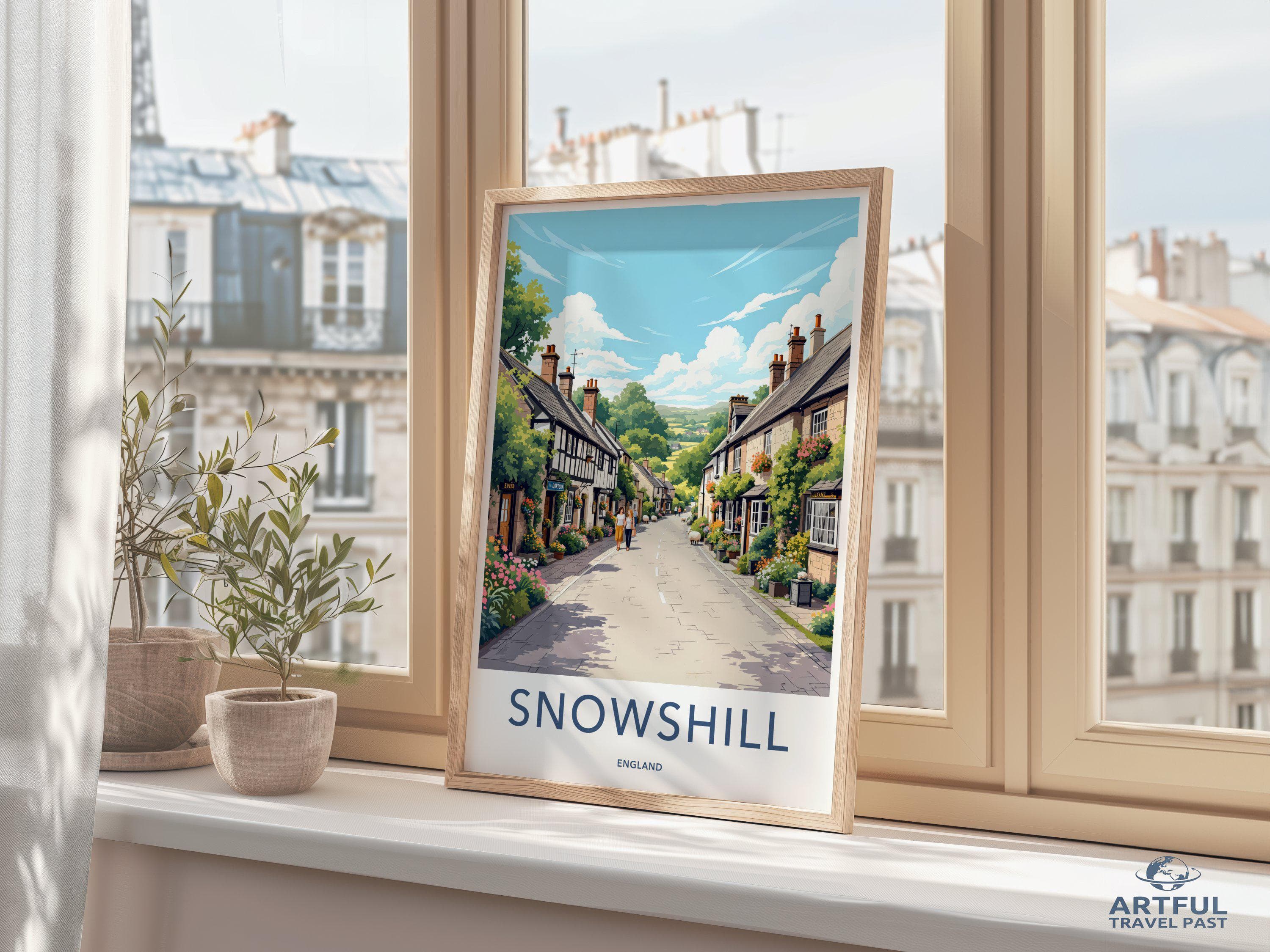 Snowshill Poster | England Wall Art | UK Decor