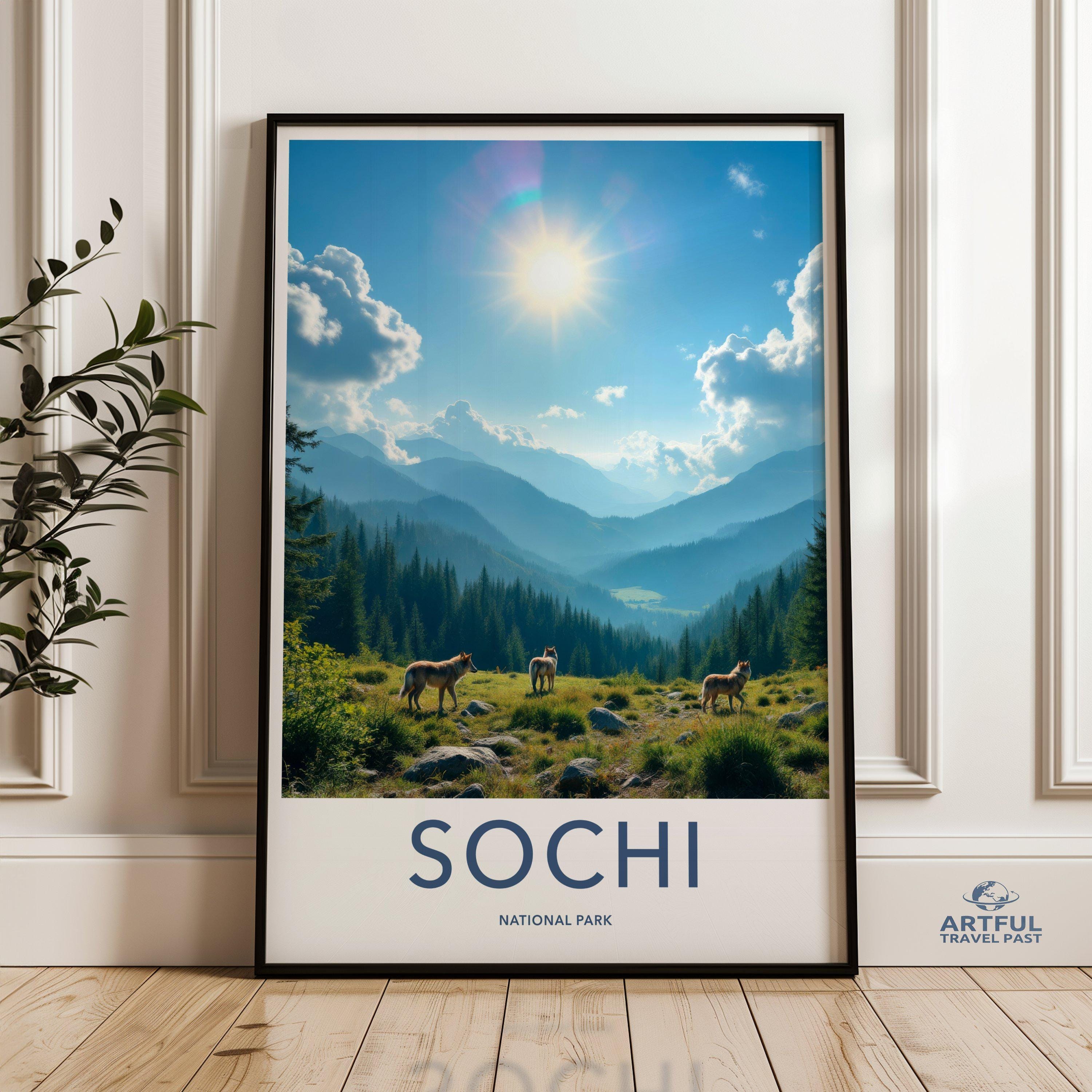 Sochi National Park Poster | Russia Wall Art