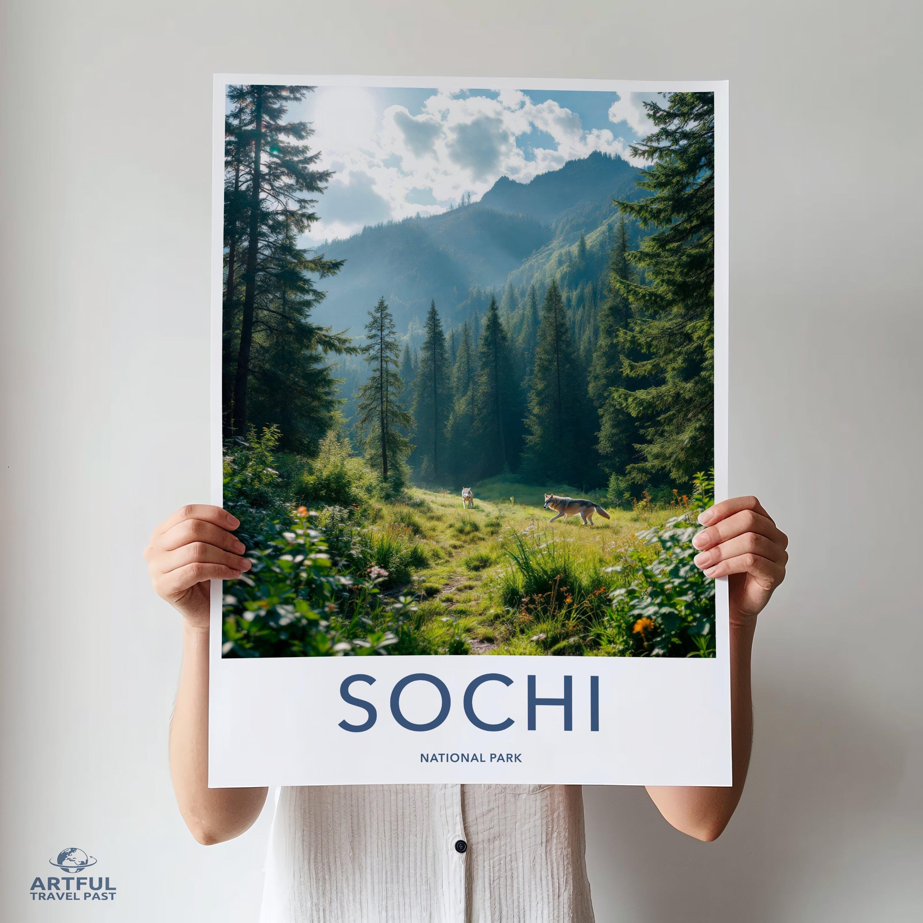 Sochi National Park Poster | Russia Wall Art