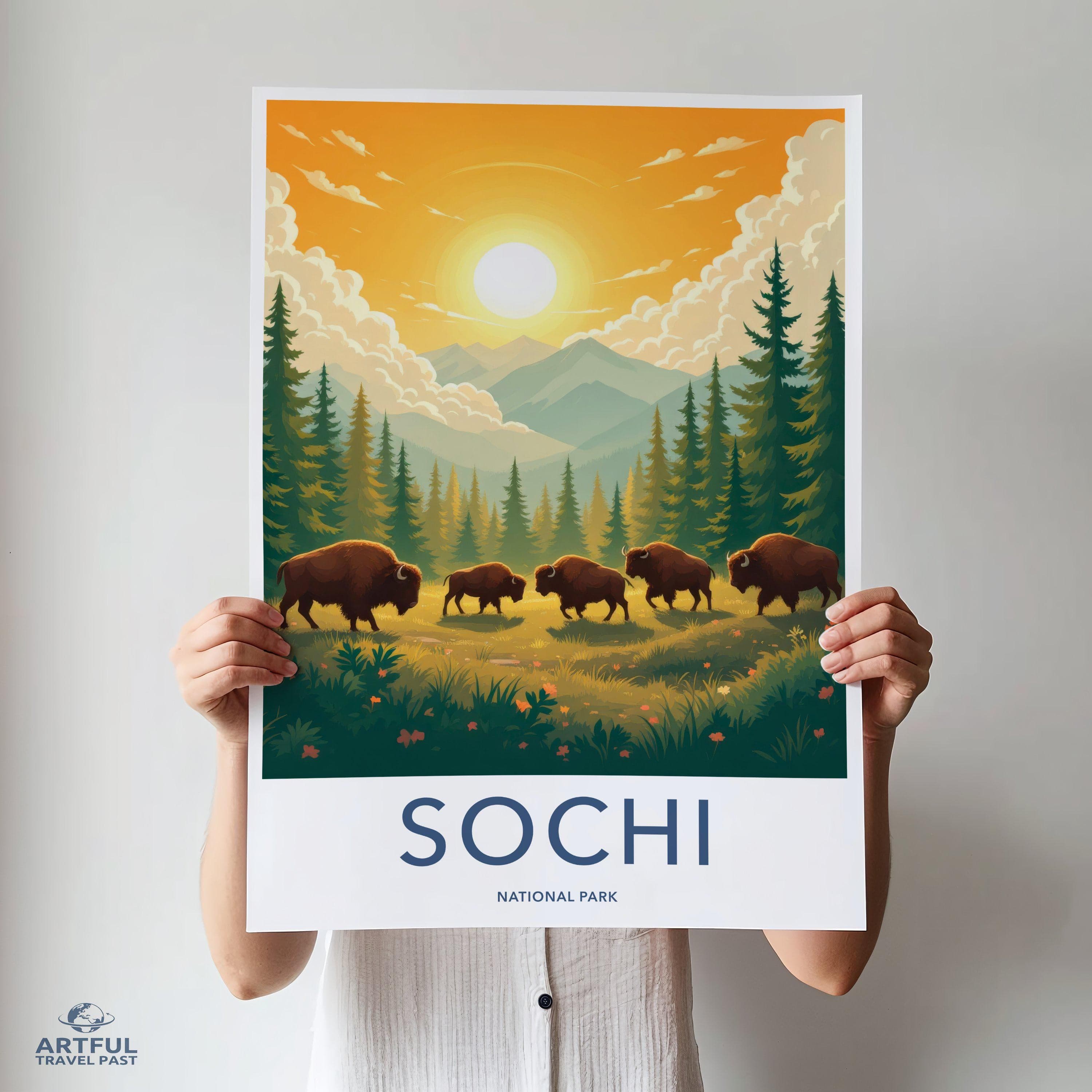 Sochi National Park Poster | Russia Wall Art