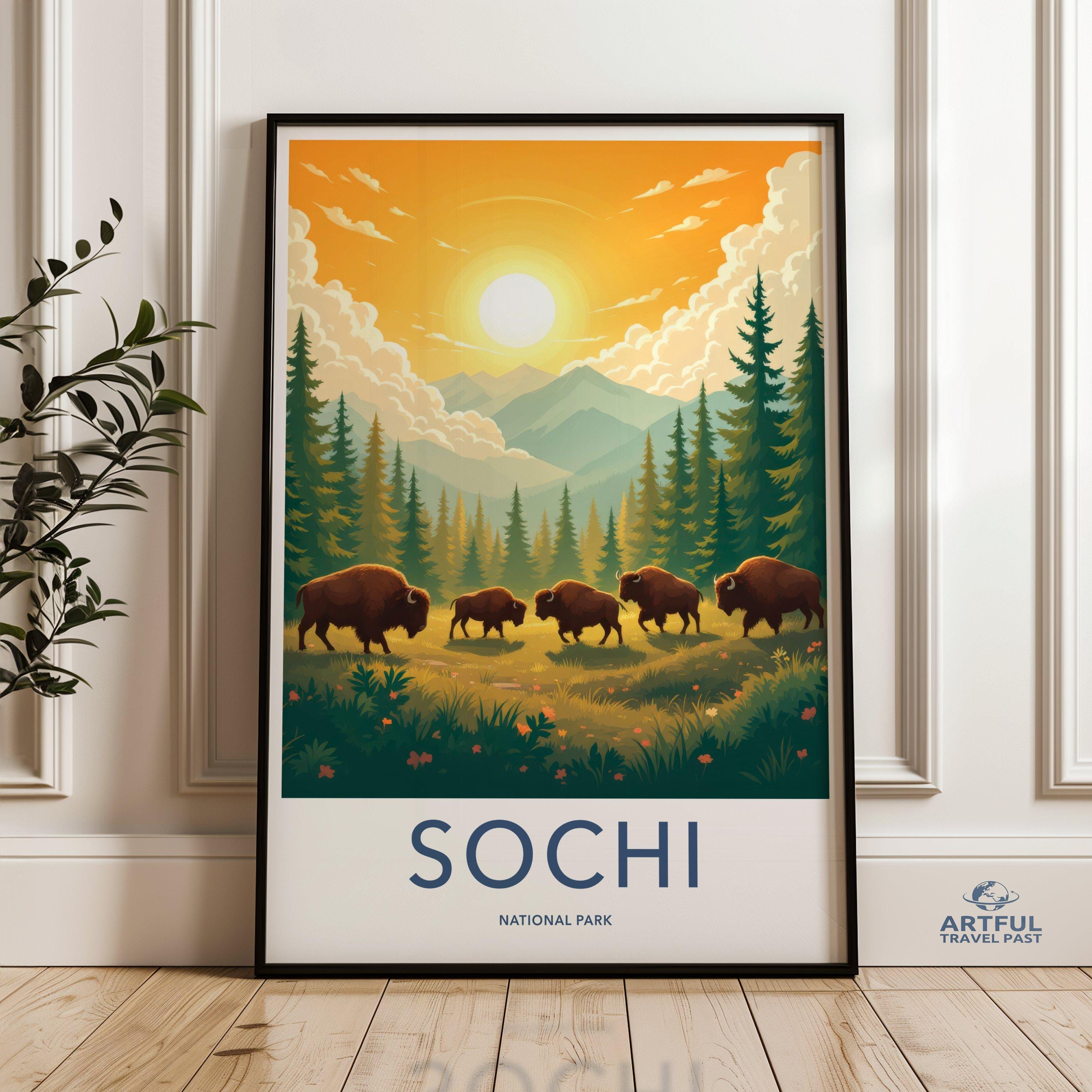 Sochi National Park Poster | Russia Wall Art