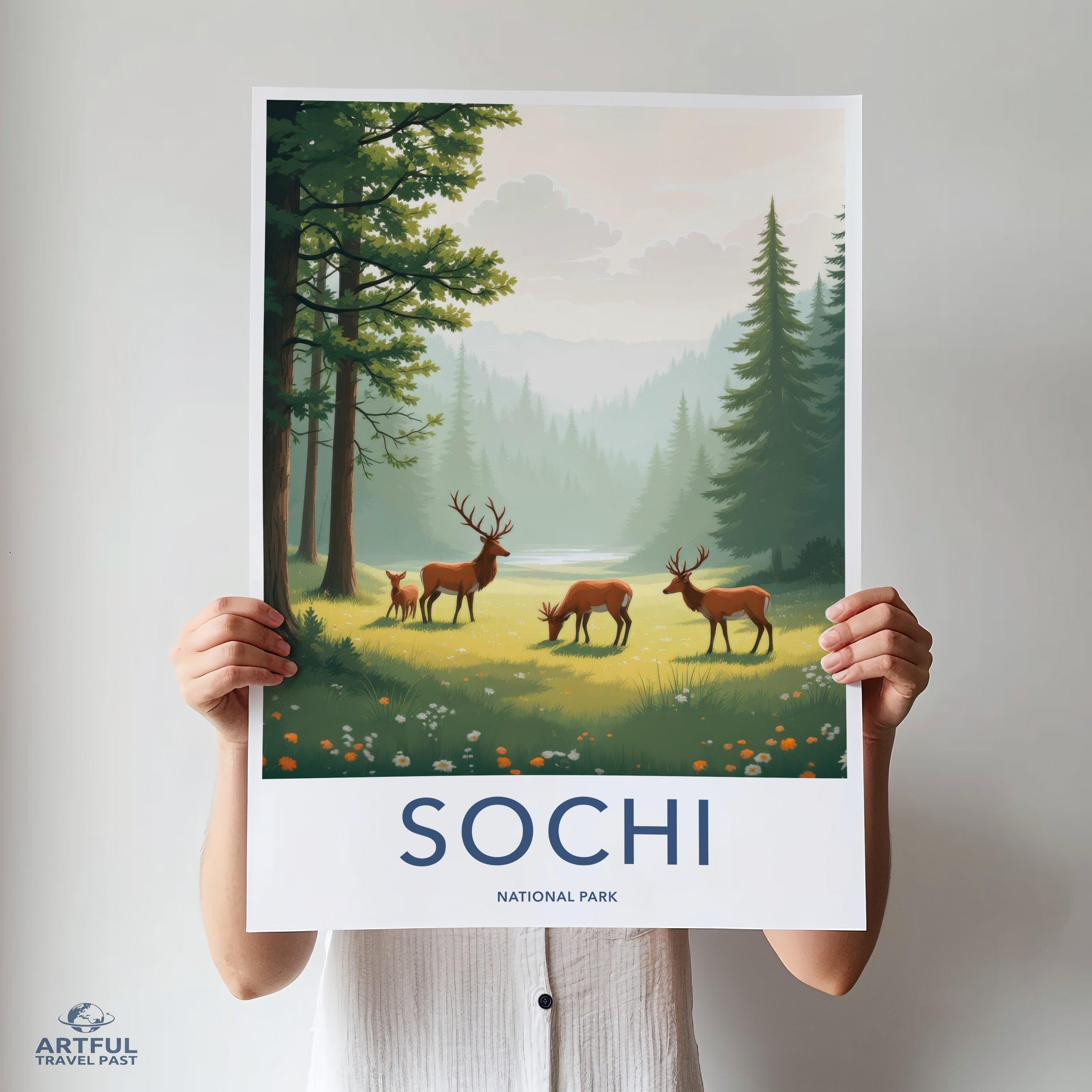 Sochi National Park Poster | Russia Wall Art