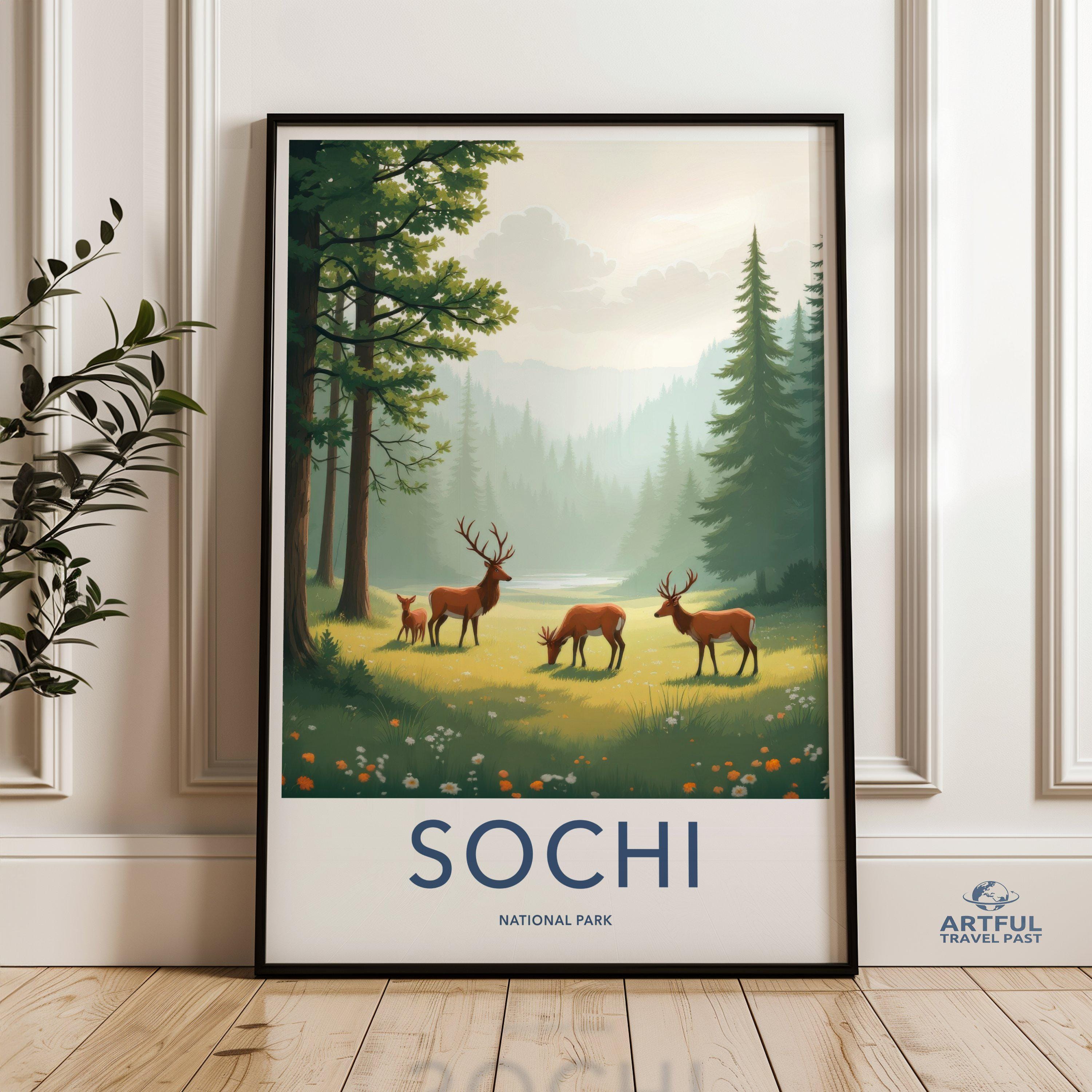 Sochi National Park Poster | Russia Wall Art