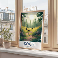 Sochi Russia National Park Poster