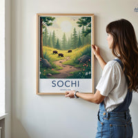 Sochi Russia National Park Poster
