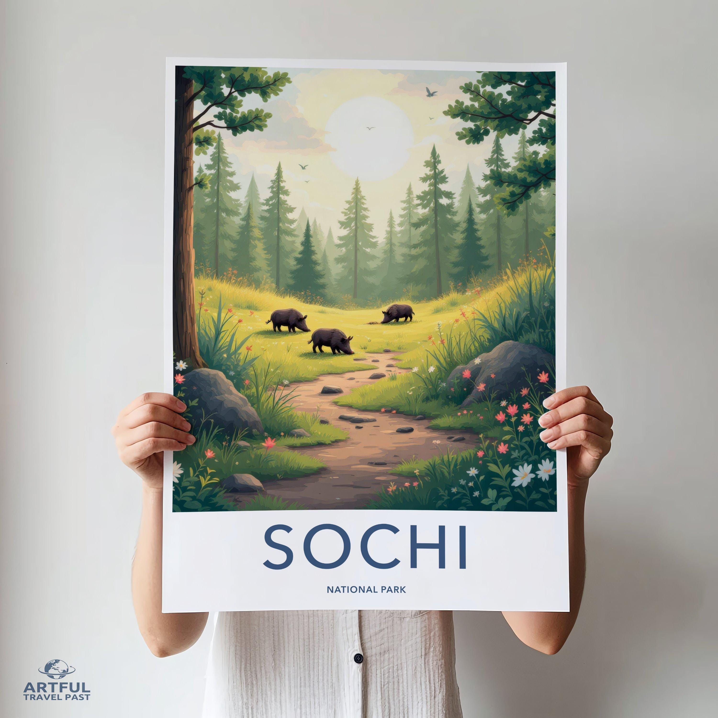 Sochi Russia National Park Poster