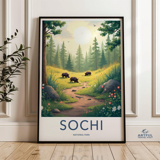 Sochi Russia National Park Poster