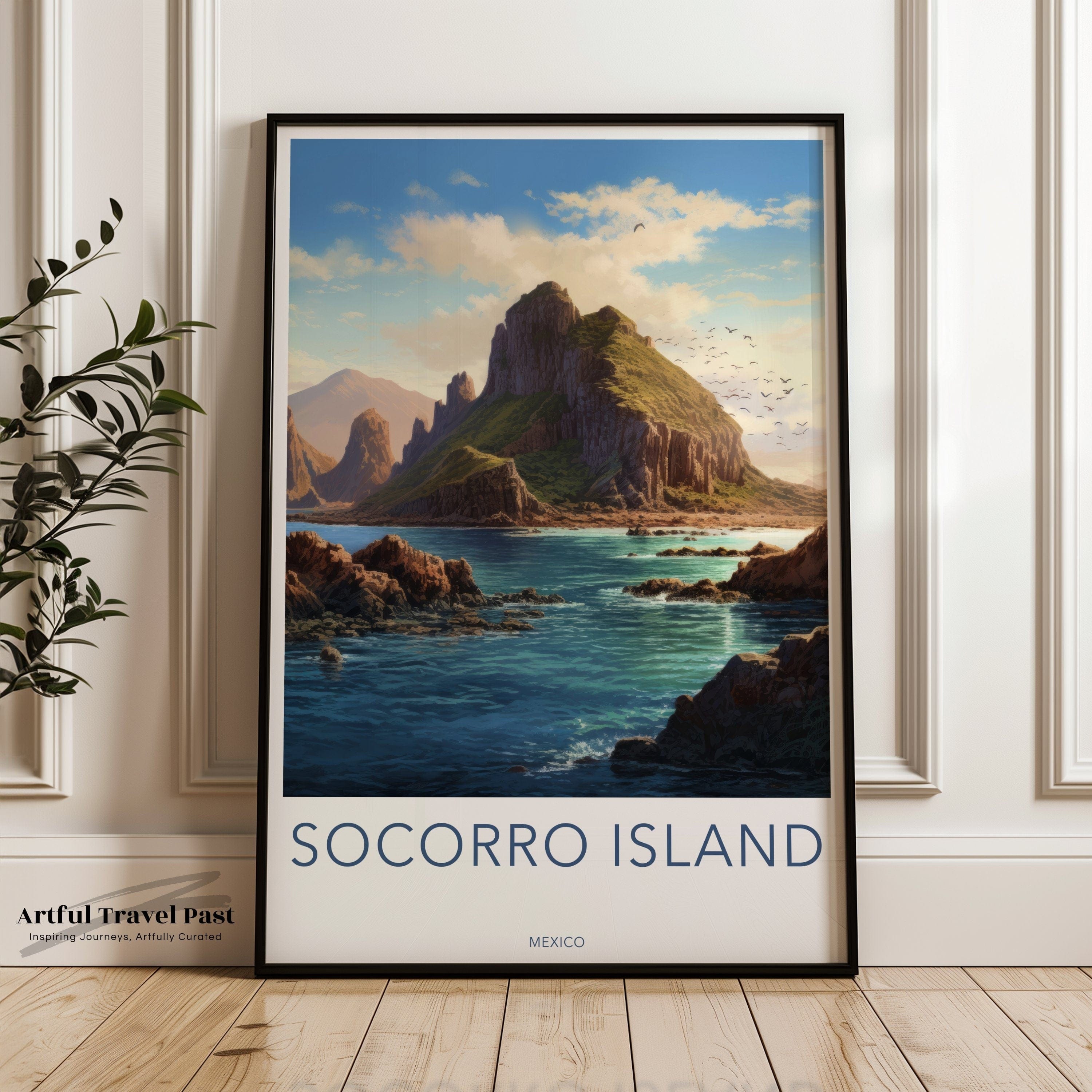 Socorro Island Poster - Mexico Wall Art