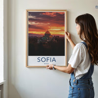 Sofia Poster | Bulgaria Wall Art | Europe Decor