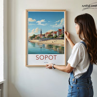 Sopot Poster - Poland Wall Art