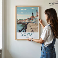 Sopot Poster - Poland Wall Art