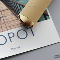 Sopot Poster | Poland Wall Art | Eastern Europe Decor
