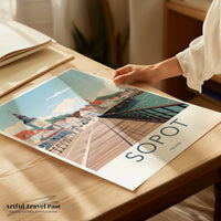 Sopot Poster | Poland Wall Art | Eastern Europe Decor
