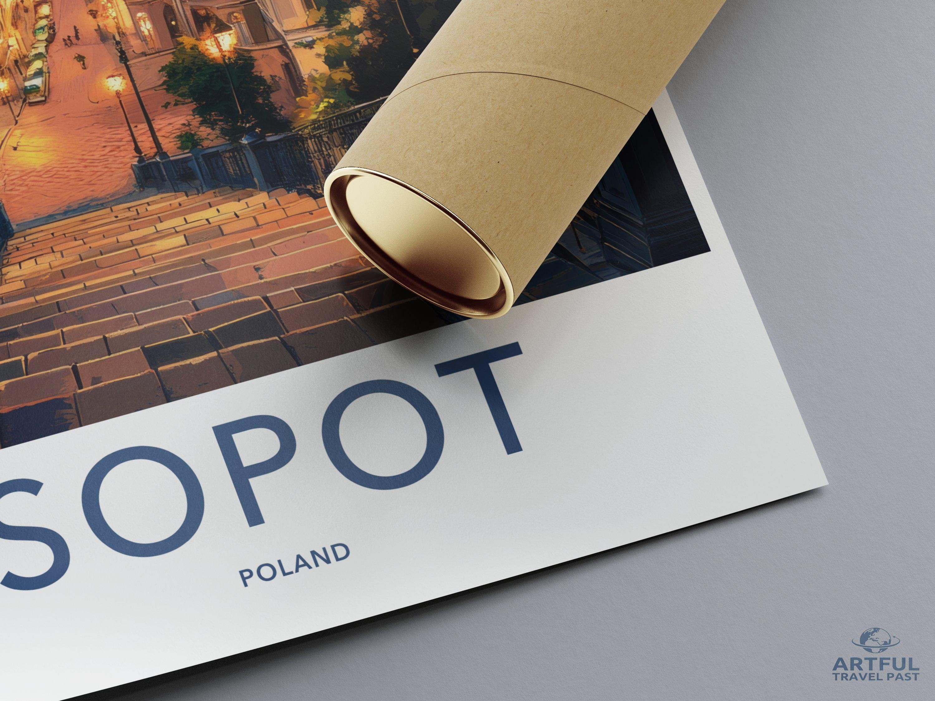 Sopot Poster | Poland Wall Art | Europe Decor