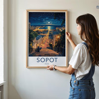 Sopot Poster | Poland Wall Art | Europe Decor