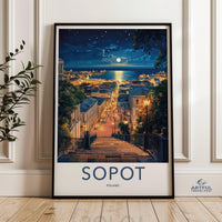 Sopot Poster | Poland Wall Art | Europe Decor