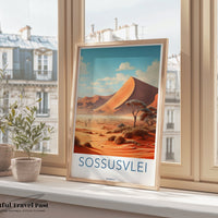 Sossusvlei Desert Poster | Namibia Wall Art