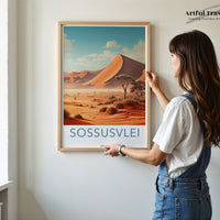 Sossusvlei Desert Poster | Namibia Wall Art