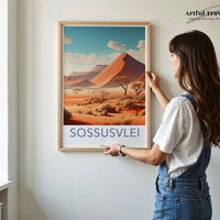 Sossusvlei Dunes Poster | Namibia Wall Art