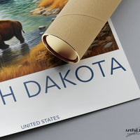 South Dakota Poster | South Dakota Wall Art | America Decor