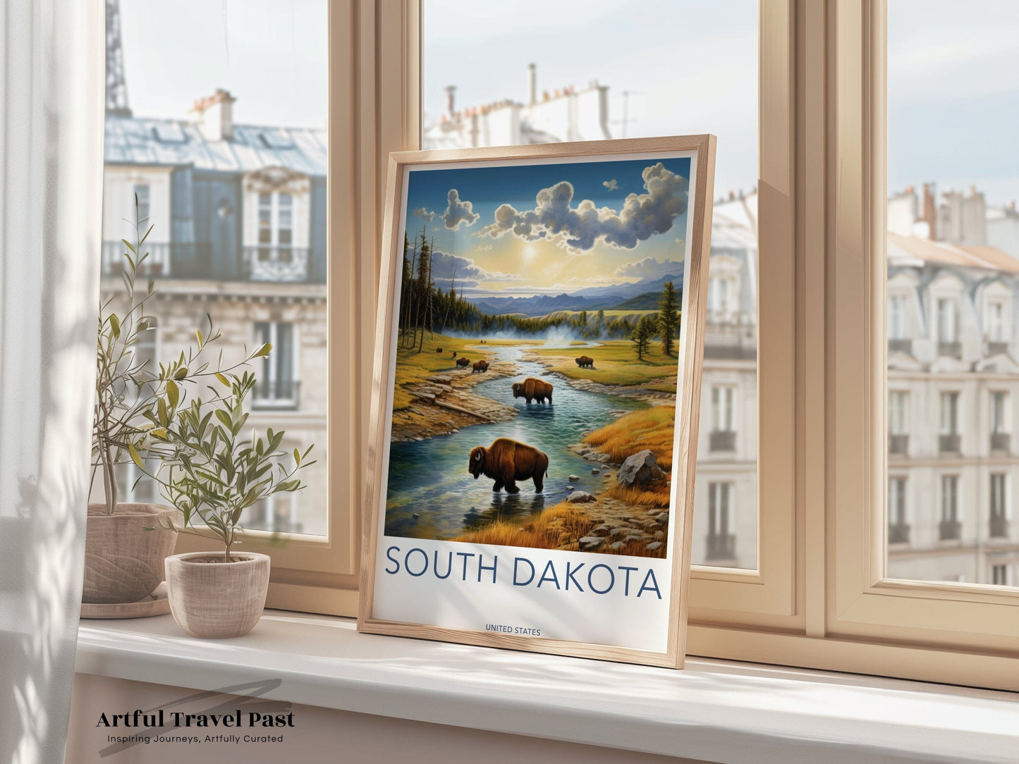 South Dakota Poster | South Dakota Wall Art | America Decor