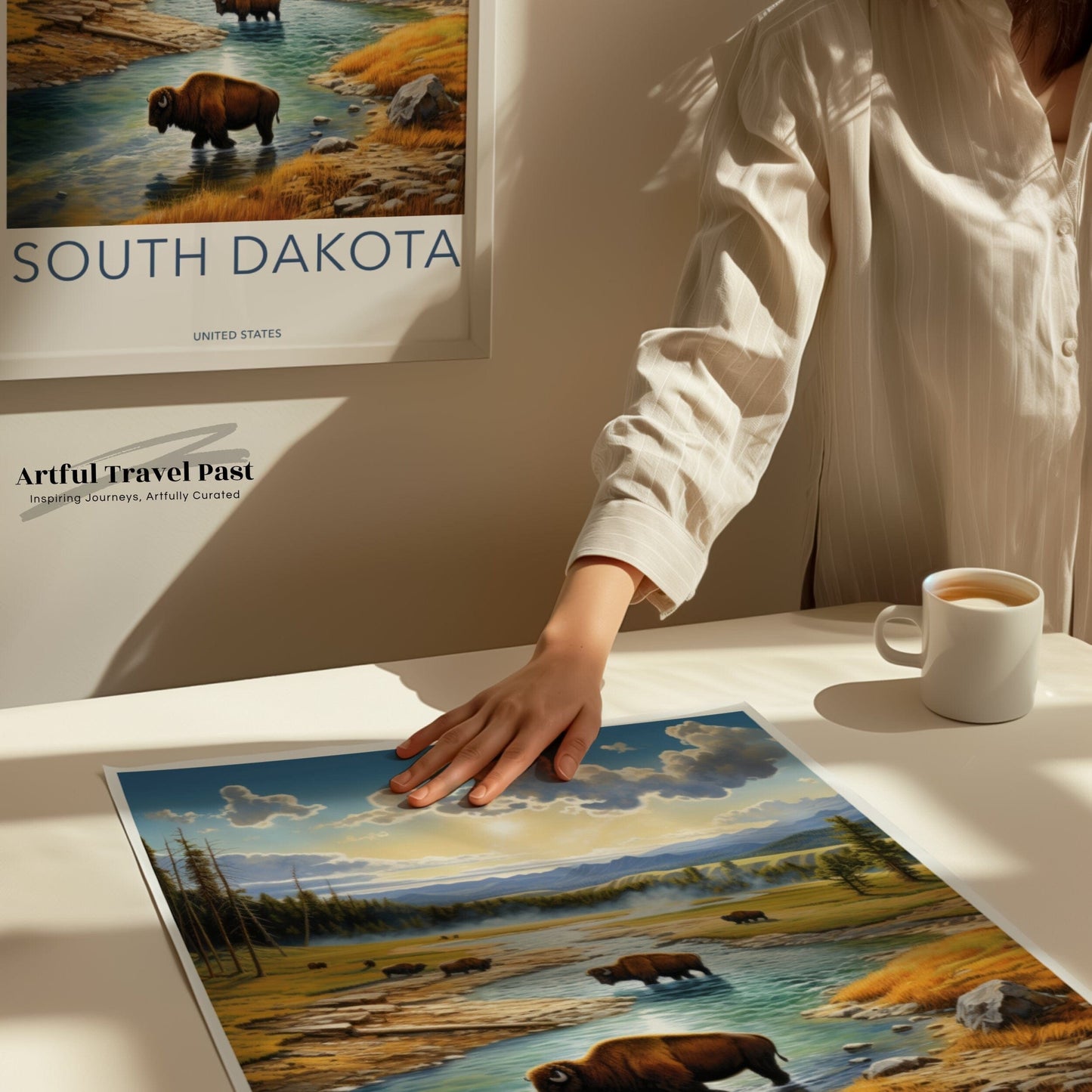 South Dakota Poster | South Dakota Wall Art | America Decor