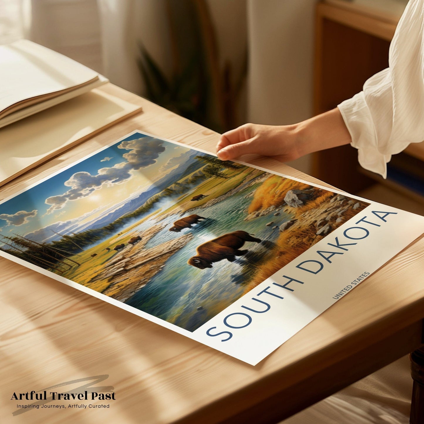 South Dakota Poster | South Dakota Wall Art | America Decor