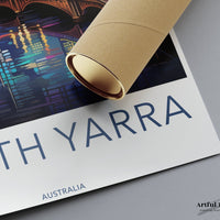 South Yarra Poster | Melbourne City | Australia Wall Art
