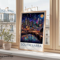 South Yarra Poster | Melbourne City | Australia Wall Art