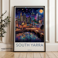 South Yarra Poster | Melbourne City | Australia Wall Art