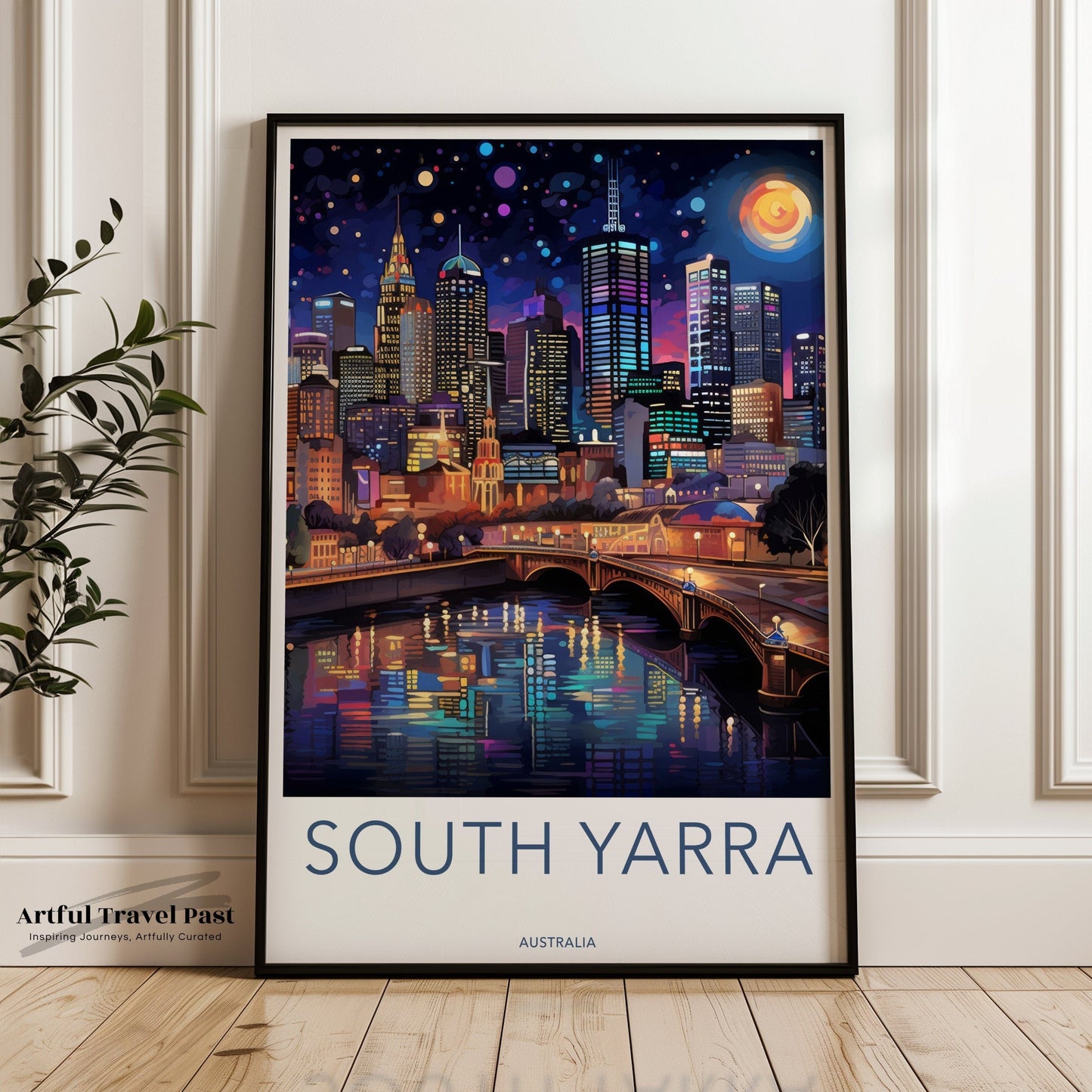 South Yarra Poster | Melbourne City | Australia Wall Art