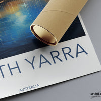 South Yarra Poster | Victoria Wall Art | Australia Decor