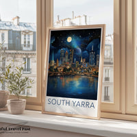 South Yarra Poster | Victoria Wall Art | Australia Decor
