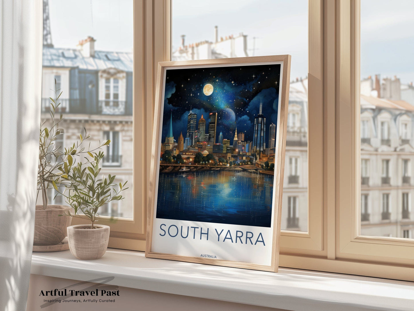 South Yarra Poster | Victoria Wall Art | Australia Decor
