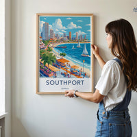 Southport Poster - Australia Wall Art