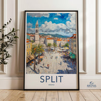 Split Poster - Croatia Wall Art