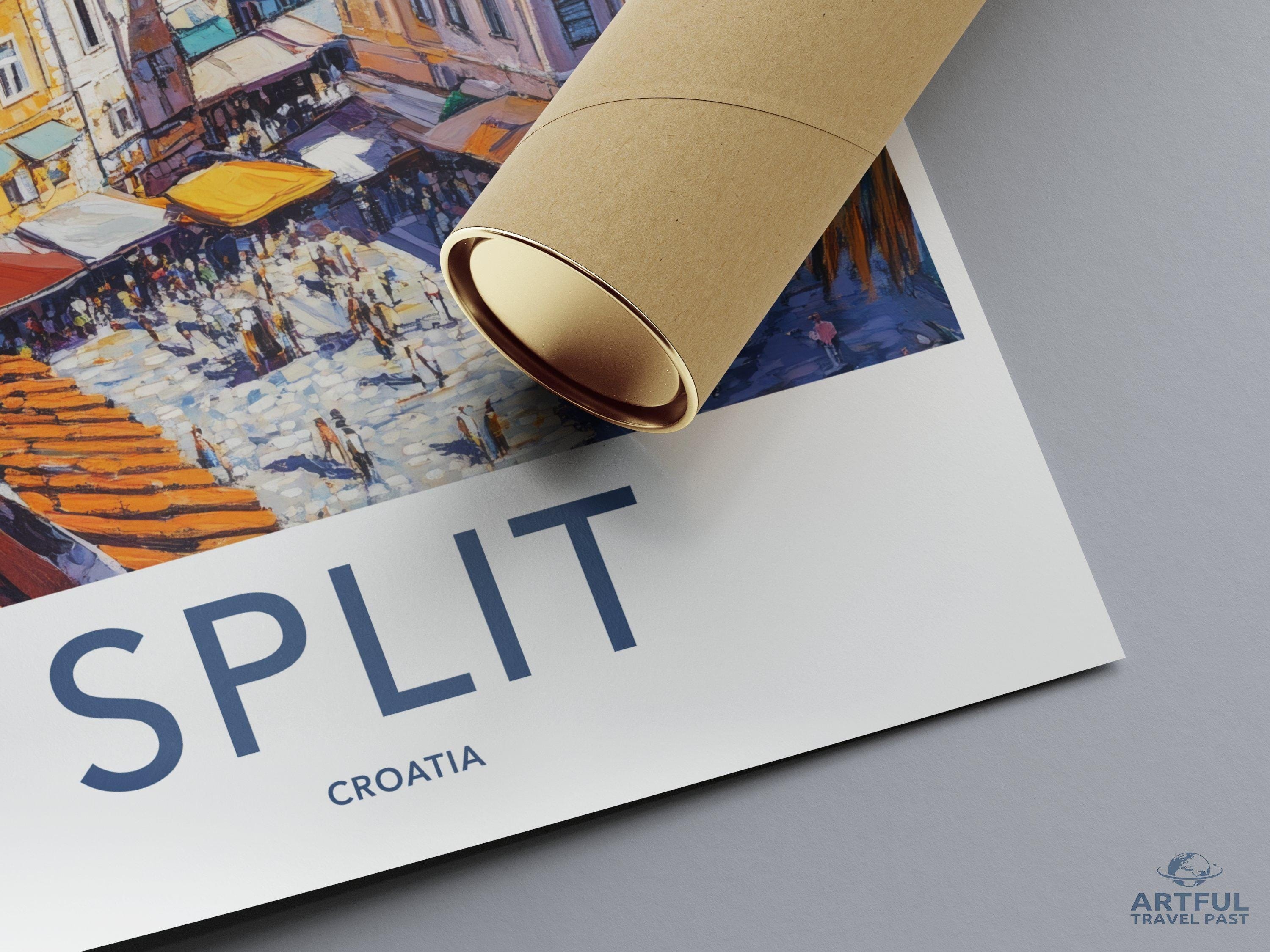 Split Poster - Croatia Wall Art