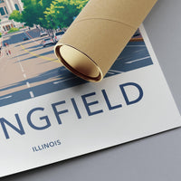 Springfield Poster - Illinois Wall Art