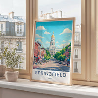 Springfield Poster - Illinois Wall Art