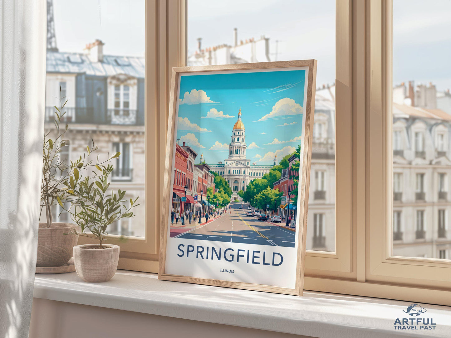 Springfield Poster - Illinois Wall Art