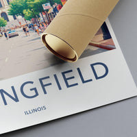 Springfield Poster - Illinois Wall Art